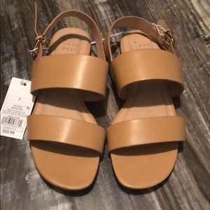 Tan sandals never worn